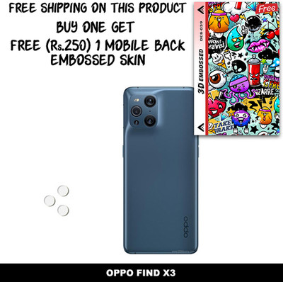 ARBAN Camera Lens Protector for OPPO FIND X3 FREE 1 3D EMBOSSED SKIN FOR MOBILE BACK WITH CUT C1S039(Pack of 1)