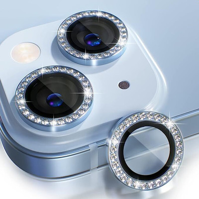 Bnny Camera Lens Protector for Iphone 14 Pro max Camera Lance With Inbuilt Tempered Glass Aluminium Alloy Metal Ring Scratch proof Very Easy To Install With Ultra Protection(Pack of 3)