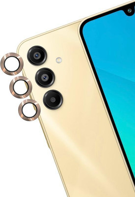 A3sprime Back Camera Lens Ring Guard Protector for SAMSUNG Galaxy A16 5G, Color - Gold(Pack of: 3)