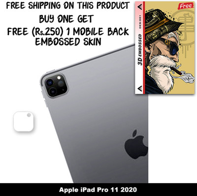 SOMTONE Camera Lens Protector for Apple iPad Pro 11 2020 FREE 1 3D EMBOSSED SKIN FOR MOBILE BACK C1S001(Pack of 1)
