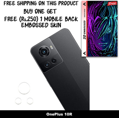ARBAN Camera Lens Protector for OnePlus 10R FREE 1 3D EMBOSSED SKIN FOR MOBILE BACK WITH CUT C1S002(Pack of 1)