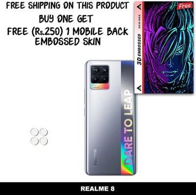 ARBAN Camera Lens Protector for REALME 8 FREE 1 3D EMBOSSED SKIN FOR MOBILE BACK WITH CUT C1S002(Pack of 1)