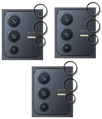 MUTAALI Camera Lens Protector for vivo V23 5G(Pack of 3)