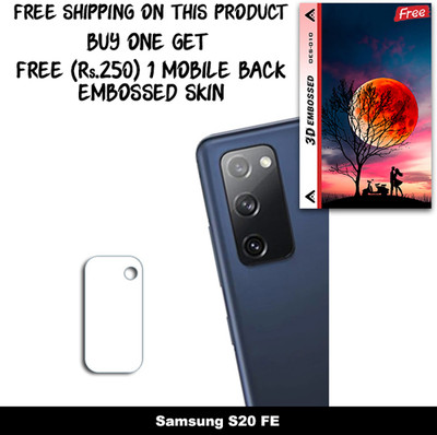 ARBAN Camera Lens Protector for Samsung S20 FE FREE 1 3D EMBOSSED SKIN FOR MOBILE BACK WITH CUT C1S010(Pack of 1)