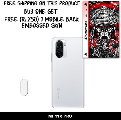 SOMTONE Camera Lens Protector for MI 11x PRO FREE 1 3D EMBOSSED SKIN FOR MOBILE BACK WITH CUT C1S124(Pack of 1)