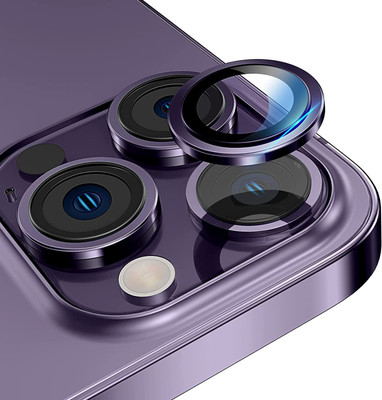 LOWCOST ASM Camera Lens Protector for iPhone 14 Pro Max, iPhone 14 Pro Camera Lens Protector, Keep Original Camera Glass Metal Camera Lens Screen Cover for iPhone 14 Pro Max Purple(Pack of 1)