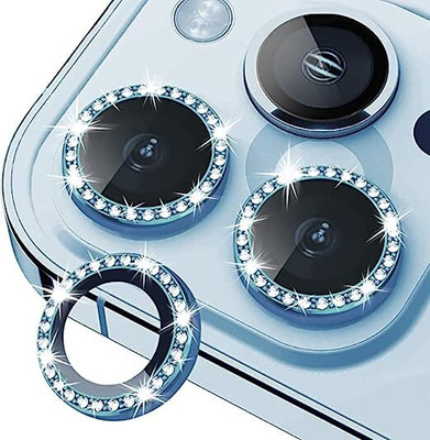 Bnny Camera Lens Protector for Apple iPhone 13 Pro, 13 Pro Max Camera Lens With Inbuilt Tempered Glass Aluminium Alloy Metal Ring Scratch proof Very Easy To Install With Ultra Protection(Pack of 3)