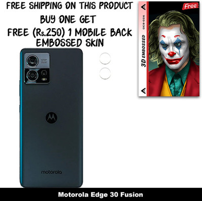 ARBAN Camera Lens Protector for Motorola Edge 30 Fusion FREE 1 3D EMBOSSED SKIN FOR MOBILE BACK WITH CUT C1S026(Pack of 1)