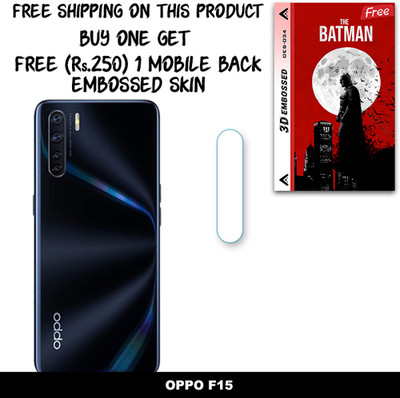 ARBAN Camera Lens Protector for OPPO F15 FREE 1 3D EMBOSSED SKIN FOR MOBILE BACK WITH CUT C1S034(Pack of 1)