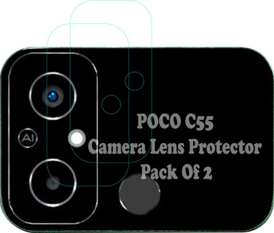 RapTag Camera Lens Protector for Poco C55 (.1.433)(Pack of 2)