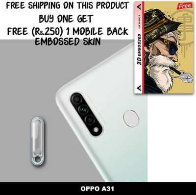 ARBAN Camera Lens Protector for OPPO A31 FREE 1 3D EMBOSSED SKIN FOR MOBILE BACK C1S001(Pack of 1)