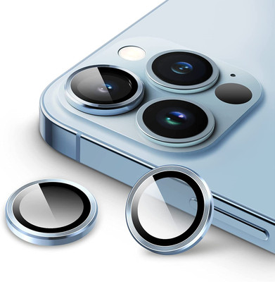 matsv Back Camera Lens Glass Protector for iPhone 13 Pro (Sierra Blue)(Pack of: 3)