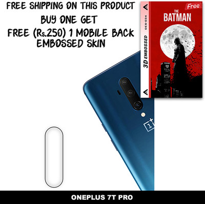 ARBAN Camera Lens Protector for ONEPLUS 7T PRO FREE 1 3D EMBOSSED SKIN FOR MOBILE BACK WITH CUT C1S034(Pack of 1)