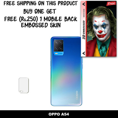 ARBAN Camera Lens Protector for OPPO A54 FREE 1 3D EMBOSSED SKIN FOR MOBILE BACK WITH CUT C1S026(Pack of 1)
