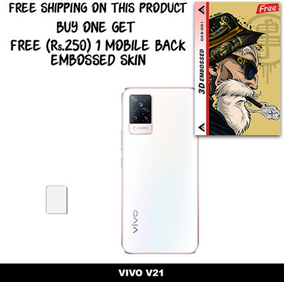 ARBAN Camera Lens Protector for VIVO V21 FREE 1 3D EMBOSSED SKIN FOR MOBILE BACK C1S001(Pack of 1)