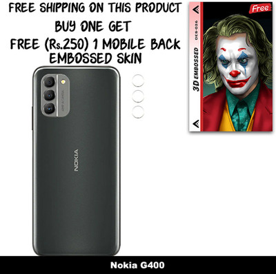 SOMTONE Camera Lens Protector for Nokia G400 FREE 1 3D EMBOSSED SKIN FOR MOBILE BACK WITH CUT C1S026(Pack of 1)