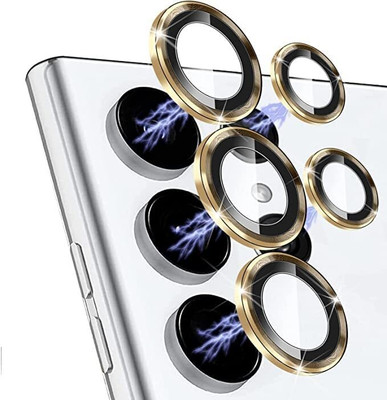 Dallao Back Camera Lens Glass Protector for Samsung Galaxy S23 Ultra 5G High Definition Full Coverage Camera Metal Ring(Pack of: 1)