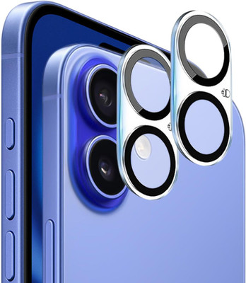 Covershub Back Camera Lens Glass Protector for Apple iPhone 16 (Blue)(Pack of: 1)