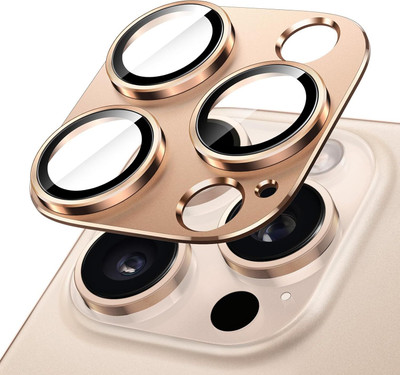 CASENED Back Camera Lens Glass Protector for iPhone 16 Pro /15 Pro / 14 Pro, iPhone 16 Pro Max /15 Pro Max / 14 Pro Max(Pack of: 1)