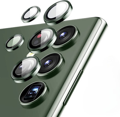 A3sprime Camera Lens Protector for Samsung Galaxy S22 Ultra 5G, |Full Coverage 9H Surface Hardness Tempered Glass with Metal Ring Guard Camera Protector|(Pack of 5)