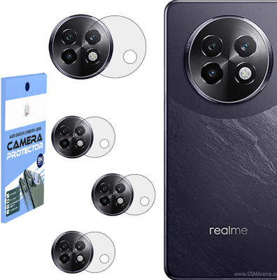 SHIVATRIX Back Camera Lens Glass Protector for REALME 13 PLUS 5G, [Unbreakable Flexible Polycarbonate Material](Pack of: 4)