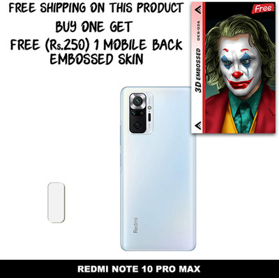 ARBAN Camera Lens Protector for REDMI NOTE 10 PRO MAX FREE 1 3D EMBOSSED SKIN FOR MOBILE BACK WITH CUT C1S026(Pack of 1)