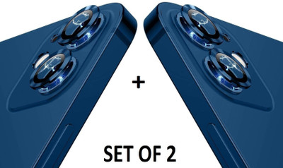 CASECRAFT Camera Lens Protector for Apple iPhone 11 Camera Tempered Glass Alloy Lens Ring Cover (Blue)(Pack of 2)