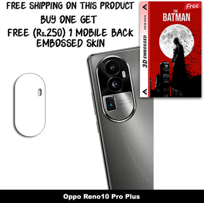 ARBAN Camera Lens Protector for Oppo Reno10 Pro Plus FREE 1 3D EMBOSSED SKIN FOR MOBILE BACK WITH CUT C1S034(Pack of 1)