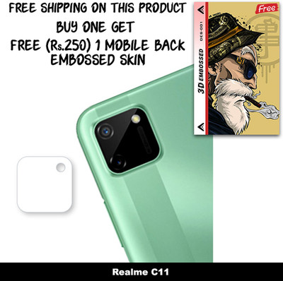 SOMTONE Camera Lens Protector for Realme C11 FREE 1 3D EMBOSSED SKIN FOR MOBILE BACK C1S001(Pack of 1)