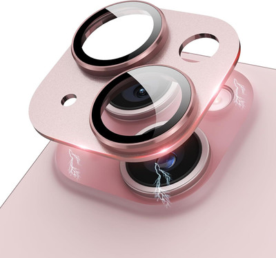 CASELIA Camera Lens Protector for APPLE iPhone 15 Plus, APPLE iPhone 15 Pink Camera Lens Protector(Pack of 1)
