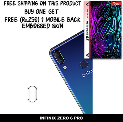 ARBAN Camera Lens Protector for INFINIX ZERO 6 PRO FREE 1 3D EMBOSSED SKIN FOR MOBILE BACK WITH CUT C1S002(Pack of 1)