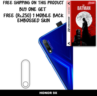 ARBAN Camera Lens Protector for HONOR 9X FREE 1 3D EMBOSSED SKIN FOR MOBILE BACK WITH CUT C1S034(Pack of 1)