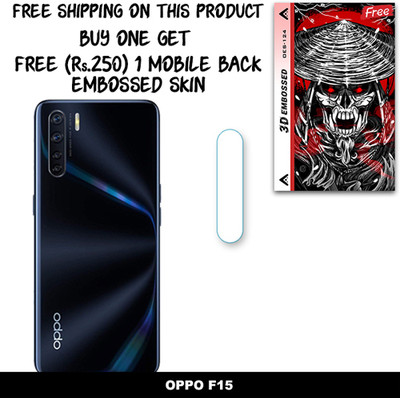 SOMTONE Camera Lens Protector for OPPO F15 FREE 1 3D EMBOSSED SKIN FOR MOBILE BACK WITH CUT C1S124(Pack of 1)