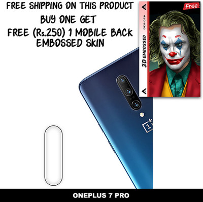 ARBAN Camera Lens Protector for ONEPLUS 7 PRO FREE 1 3D EMBOSSED SKIN FOR MOBILE BACK WITH CUT C1S026(Pack of 1)