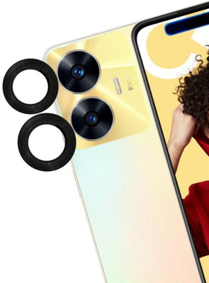 A3sprime Camera Lens Protector for realme C55, |Edge To Edge Full Coverage 9H Hardness Tempered Glass with Metal Ring Guard Camera Protector|(Pack of 2)
