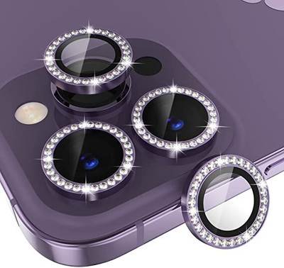 RADHYA Camera Lens Protector for Apple iPhone 14 Pro Diamond(Pack of 3)