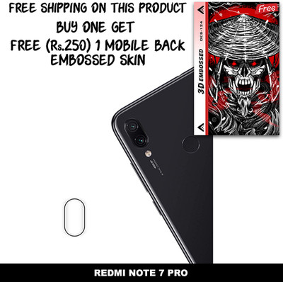 SOMTONE Camera Lens Protector for REDMI NOTE 7 PRO FREE 1 3D EMBOSSED SKIN FOR MOBILE BACK WITH CUT C1S124(Pack of 1)