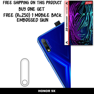 ARBAN Camera Lens Protector for HONOR 9X FREE 1 3D EMBOSSED SKIN FOR MOBILE BACK WITH CUT C1S002(Pack of 1)