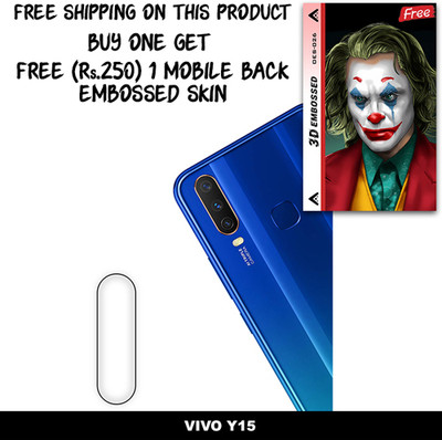 SOMTONE Camera Lens Protector for VIVO Y15 FREE 1 3D EMBOSSED SKIN FOR MOBILE BACK WITH CUT C1S026(Pack of 1)