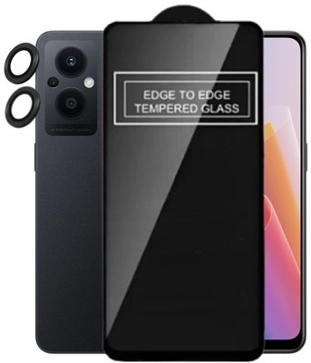A3sprime Camera Lens Protector for OPPO F21s Pro 5G, with Full Coverage Edge To Edge Tempered Glass Screen Protector, (Color - Black)(Pack of 2)