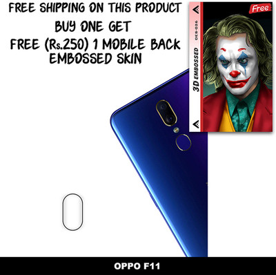 SOMTONE Camera Lens Protector for OPPO F11 FREE 1 3D EMBOSSED SKIN FOR MOBILE BACK WITH CUT C1S026(Pack of 1)