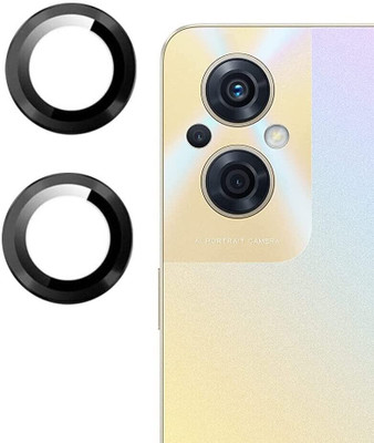 A3sprime Camera Lens Protector for Oppo F21 Pro 5G, |Full Coverage 9H Surface Hardness Tempered Glass with Metal Ring Guard Camera Protector|(Pack of 2)