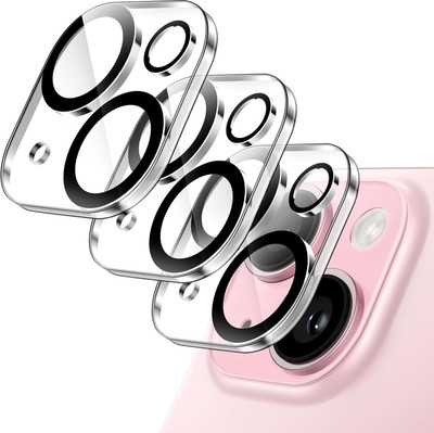 CASELIA Camera Lens Protector for iPhone 15/15 Plus, iPhone 15 Plus Camera lens protector(Pack of 3)