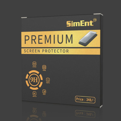 SimEnt Screen Guard for Ambrane FitShot Zest Smartwatch, Made of fiber (Transparent), Unbreakable 9H Hardness, Gloss Finish(Pack of 3)