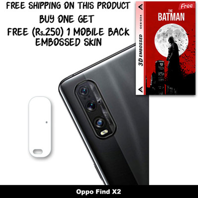 SOMTONE Camera Lens Protector for Oppo Find X2 FREE 1 3D EMBOSSED SKIN FOR MOBILE BACK WITH CUT C1S034(Pack of 1)