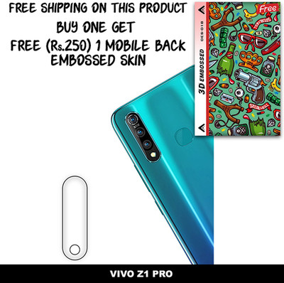 ARBAN Camera Lens Protector for VIVO Z1 PRO FREE 1 3D EMBOSSED SKIN FOR MOBILE BACK WITH CUT C1S018(Pack of 1)