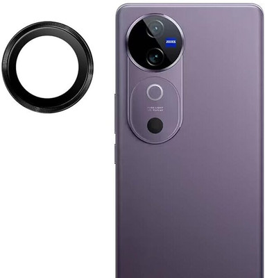 prozzile Camera Lens Protector for vivo V40 5G, Individual Metal Ring Tempered Glass Lens Cover(Pack of 1)