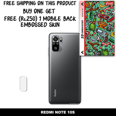 ARBAN Camera Lens Protector for REDMI NOTE 10S FREE 1 3D EMBOSSED SKIN FOR MOBILE BACK WITH CUT C1S018(Pack of 1)