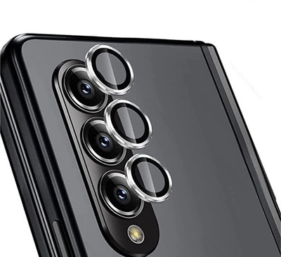 milestone mobile accessories Camera Lens Protector for Samsung Galaxy Z Fold 4 Camera Ring Silver Color(Pack of 3)