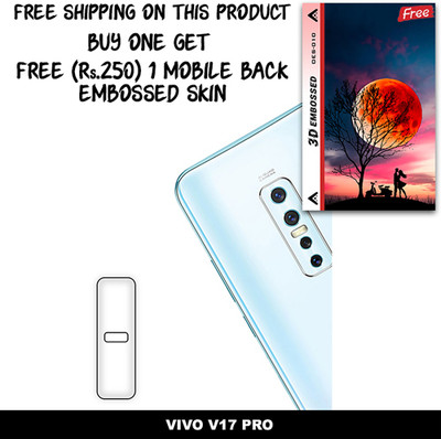 SOMTONE Camera Lens Protector for VIVO V17 PRO FREE 1 3D EMBOSSED SKIN FOR MOBILE BACK WITH CUT C1S010(Pack of 1)